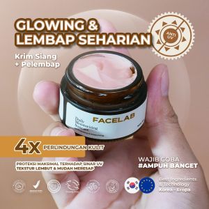 FACELAB - DAILY MOISTURIZING SUNCARE 15 G | SUNSCREEN KULIT BERMINYAK | MENCERAHKAN WAJAH | PELEMBAB KULIT KERING | MENCERAHKAN KULIT WAJAH | PENCERAH | PELEMBAP WAJAH |DAY CREAM WHITENING | MOISTURIZING | PERAWATAN WAJAH | KINCLONG BEAUTY