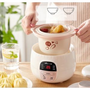 Nồi Nấu Cháo chậm Bear 4 trong 1 Dung Tích 1lit Nồi Hầm Cách Thủy Đa Năng nồi chưng yến nồi hầm đa năng Hầm Gà Ninh Xương Nấu Hấp Đồ Ăn Siêu Tiện Lợi Không Cháy Không Trào ruột nồi bằng lõi sữ an toàn BH 12 THÁN