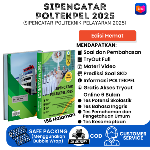 Buku Terbaru SIPENCATAR POLTEKPEL (Edisi Hemat + Gratis Akses Online) Sesuai Dengan Kisi-kisi Terbaru Sipencatar POLTEKPEL