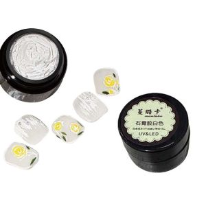 OMQAIO 5ml DIY Nail decor Manicure Accessories 3D Sand Texture Gypsum Gel Nail Art Polish Lacquer Nail Art Varnish Decoration