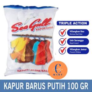 SEAGULL KAMPER NAPTHALENE Ball PUTIH 100gr ANTI KECOA TIKUS