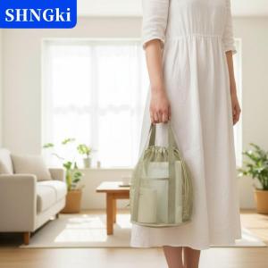SHNGki Lưới Nylon Túi mỹ phẩm Bền dây kéo lưu trữ túi cho trang điểm Áo Tắm Organizer vệ sinh cá nhân du lịch