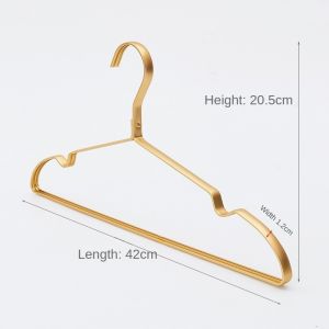 【SG Seller】Lab Cosi Aluminum Alloy Hanger Home Seamless Wide-shouldered Clothes Support Pants Clip Thick Metal Sunscreen Clothes Hanging Adult Clothes Rack