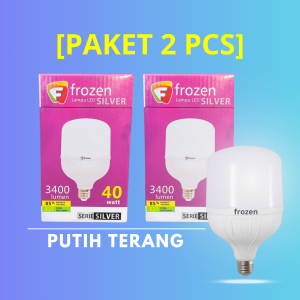 (PAKET 3PCS) FROZEN 40 WATT LAMPU LED 5W 10W 15W 20W 30W 40W BOHLAM E27 CAHAYA PUTIH TERANG