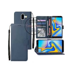 Casing Dompet Untuk Samsung Galaxy J6 Plus Case  Flip Cover Leather Premium Sarung Buku Hp