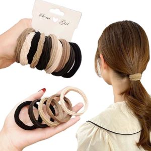 PENTU น่ารัก เรียบง่าย ผู้หญิง ผ้า Scrunchies ที่ใส่หางม้า ที่คาดผมแบบพื้นฐาน ยางรัดผมสไตล์เกาหลี ยางมัดผมผู้หญิง เชือกคาดผมยางยืด