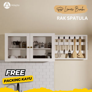 Rak Dinding Minimalis - Rak Tempel Dinding Bumbu Dapur Kitchen Set Minimalis - Rak Stok Dapur Kaca