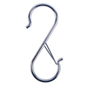 10pcs Safety Buckle S Hooks Heavy Duty Metal for Kitchenware Pots Railing Storage