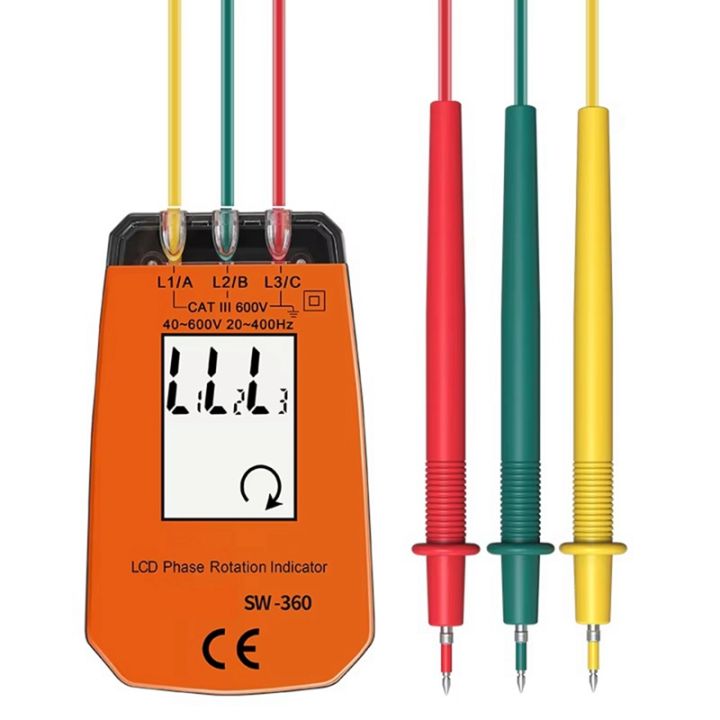 【Latest model】SW360 for Electric Phase Sequence Tester, 3-Phase AC ...
