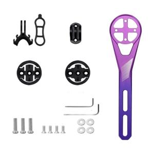 Road Bike Computer Holder Adjustable Out Fronts Bike Extension Bracket Light Stands Cycling Stopwatches Speedometer Rack