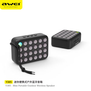 Awei Y385 Loa di động bluetooth không dây Đèn nhấp nháy RGB thời gian phát dài hỗ trợ loa vòm âm thanh nổi FM