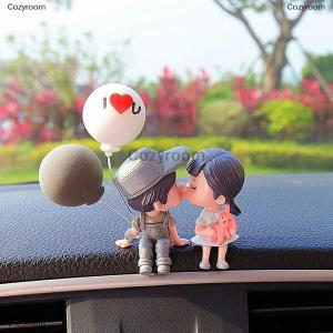 [COD] Cozyroom Car Accessories Cute Cartoon Couple Movable Doll Balloon Ornaments Car Cute Kissing Couple Doll Car Decoration Balloon Ornaments