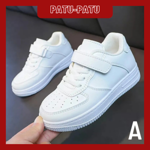 PP | Sepatu Sneakers Anak APULO Sekolah tk sd Putih laki laki dan Perempuan Ukuran 26-35