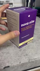 NOVA-NITE Melatonin Chamomile Valerian Root L-Theanine and Ashwagandha Extract Gummies 30s