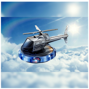 Dụng cụ khuếch tán nước hoa trên xe hơi hình máy bay trực thăng có đèn dùng năng lượng mặt trời