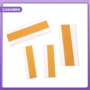 【CANAMEK】 50Pcs Self Adhesive Price Tag Holder Supermarket Price Signs Price Tag Display Shelf Price Label Holder Clear PVC