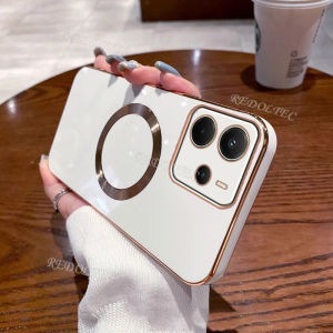 Case For Redmi Note 14 5G 4G With Magnetic Ring Casing 6D Plating Silicone Soft Lens Protection Phone Back Cover For Xiaomi Redmi Note14 RedmiNote14