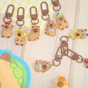 Gantungan Kunci Resin CappiBara Coklat Super Cute Lucu / Keychain Resin Cappibara Cokelat Imut Unik Favorit Best Seller Kualitas Terbaik Harga Termurah Bisa Grosir dan COD