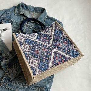 Túi Tote Cói Túi Vải Canva Có Quai Xách Ccỡ Lớn Dạo Phố Du Lịch Đa Năng Tiện Dụng