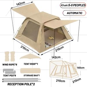 EBUY Full-Automatic Camping Tent Sunproof Windproof Waterproof Foldable Lightweight Shelter Picnic Travel