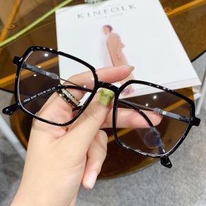 JN IMPRESSION แว่นตาแฟชั่นป้องกันรังสีสำหรับผู้หญิงกรอบสี่เหลี่ยมแว่นตาโทรศัพท์คอมพิวเตอร์ทำจากวัสดุ TR90