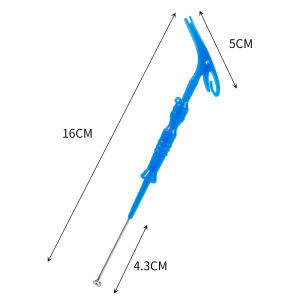 Portable T-Shaped Fish Hook Remover with Squeeze Puller Handle Lightweight 16.5cm Lure Hook Extractor Outdoor Fishing Separator Tool