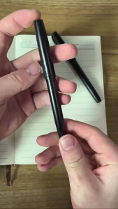 Kim Loại Màu Đen Bút máy 0.5Mm F Tip Pít-tông Đầy Hấp Thụ Mực Bút Quà Tặng Doanh Nghiệp Bút Cho Phụ Nữ Người Đàn Ông Giáo Viên Nghệ Sĩ