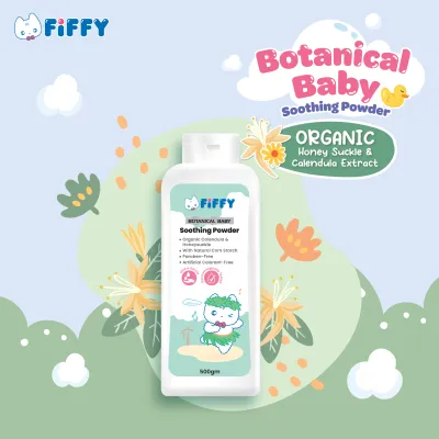 FIFFY BOTANICAL BABY POWDER (500GM X 2) BEDAK BAYI (2515)