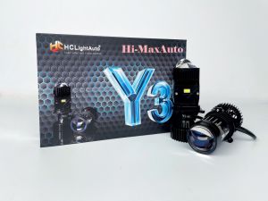 Đôi BI LED Mini ánh sáng chuẩn mắt ếch Y3 chân H4- Công suất 55W