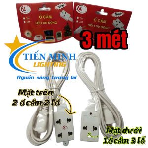 [GIÁ SIÊU RẺ] Ổ Cắm Đa Năng Liền Dây Ổ Cắm Nối Lưu Động Dài 3m - 5m