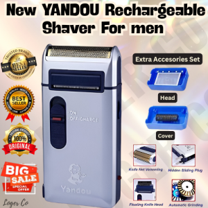 Best Seller ORIGINAL ELECTRIC RAZOR FOR MEN | Waterproof Quiet Motor High Quality & Long-Lasting Lithium Battery |  Strong Power & Quick Charging | Portable Dry & Wet Dual Blade Razor | Electric Shaver w/ Pop-up Beard Trimmer | Reciprocating Men Shaver