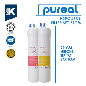 (JAKIM HALAL) Pureal Picogram 29cm NS UF Water Filter Cartridges 4pcs compatible to Cuckoo floor stand