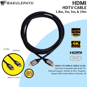 Kabel HDMI SATOO 1.8m 3m 5m 10m 4K 60Hz 30Hz 1.8 3 5 10 m meter Cable Original