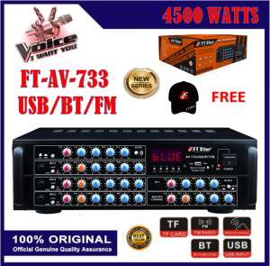 NEW FTstar Amplifier AV-733 USB/BT/FM Amplifier Karaoke with USB and Bluetooth