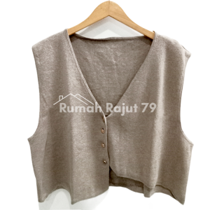 Senia Asymmetric Vest PREMIUM/vest knit stripe/stripe Asymmetric Vest/Vest wanita premium/rompi wanita