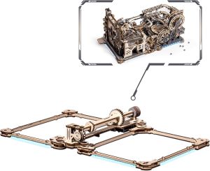 ROKR Marble Run Model Spaceport Electric Model 3D Wooden Puzzles Building Blocks Electronic & Remote Control Toys Adults Toy Gift