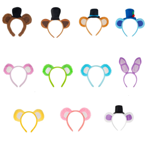 Tai Gấu hairhoop đáng yêu Hoạt hình vải nhung hairband tiệc tùng lễ hội đạo cụ mũ nón dành cho người lớn âm nhạc lễ hội dressingup Mũ sắt