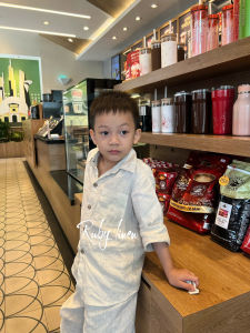 [Kids-JUNE LINEN] Áo sơ mi tay dài Linen tưng premium washed cho Bé 15kg-40kg. #VT02