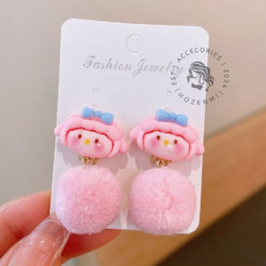 HA026 Anting Imut Lucu Karakter Sanrio Pompom Kuromi Melody Hello Kitty Unik Hadiah Anak UlangTahun