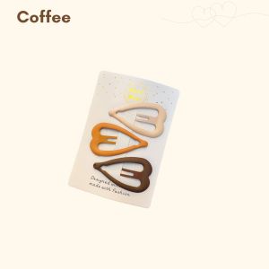Retail Ministry Hair Clip Love Shape Hairpin 3-Piece Pack Metal Black Children School Pins Heart Shape Hair Clips Fashion Hair Accessories