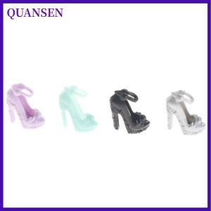 QUANSEN 10คู่รองเท้าชุดตุ๊กตารองเท้าตุ๊กตาของขวัญ