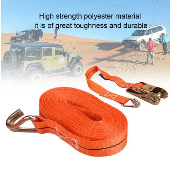 10M Heavy Duty Adjustable Ratchet Cargo Tie Down Straps Luggage Belt