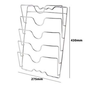 Wall Mounted Hanging Lid Holder Multifunctional Kitchen Pan Pot Cover Storage Organizer Rack