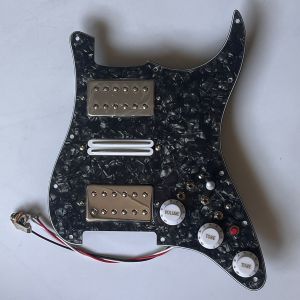Pickguard Stratocaster กีต้าร์ HSH Humbucker Pickup มินิฮับบัคเกอร์เอาท์พุทสูงสวิตช์แยกขดลวด DCR สำหรับอะไหล่กีตาร์ไฟฟ้า Fender