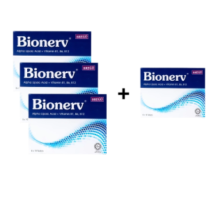 BREGO Bionerv Alpha Lipoic Acid Vitamin B1 B6 B12 60 Tablets Halal KKM Malaysia Vitamin B Complex Supplement Nerve Health Support Energy Metabolism