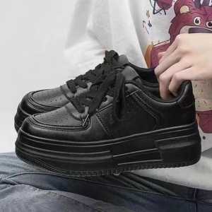 "FREE BOX"Size(36-40) Sepatu Sneakers korea Style Simpel Putih Hitam Polos Wanita Olahraga Terbaru