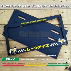 FRAME LICENSE PLT CUSTOM JDM DAN USDM MOON RACING 3