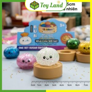Bánh Bao Squishy Kim Tuyến Trân Châu Bóp Xả Stress Mềm Mại TPR Đồ Chơi Trẻ Em Hot Trend Slime