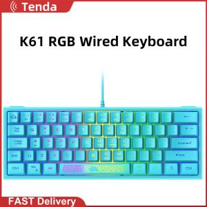 Gaming Keyboard Gaming Mouse Wireless Wired with RGB Backlit Rechargeable Mice Kit for Computer PC Gamer