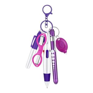 Practical Sturdy Plastic Nurse Pen Keychain Set Convenient Portable for Nurses and Healthcare Workers Daily Casual Use
